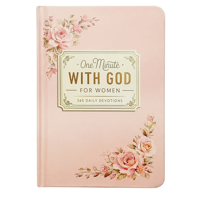 One Minute With God for Women pink hardcover devotional journal